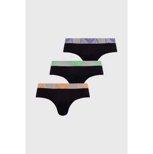 Spodní prádlo Emporio Armani Underwear 3-pack pánské, černá barva