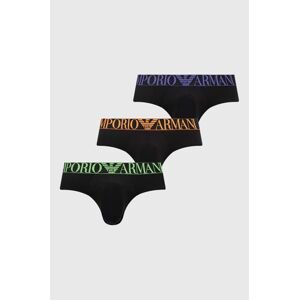 Spodní prádlo Emporio Armani Underwear 3-pack pánské, černá barva