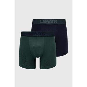 Boxerky Levi's 2-pack pánské, zelená barva