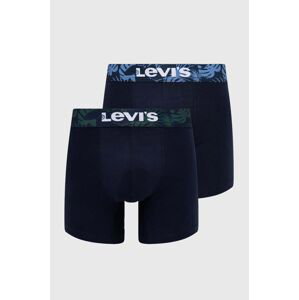 Boxerky Levi's 2-pack pánské, tmavomodrá barva