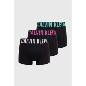 Boxerky Calvin Klein Underwear 3-pack pánské, černá barva, 000NB3608A