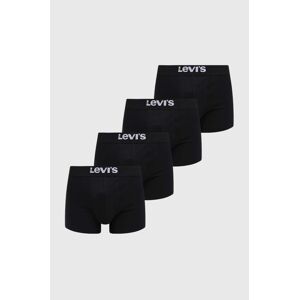 Boxerky Levi's 4-pack pánské, tmavomodrá barva