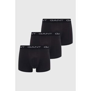 Boxerky Gant 3-pack pánské, černá barva, 900013003
