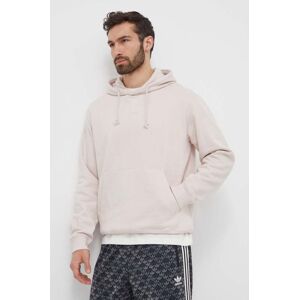 Mikina adidas pánská, růžová barva, s kapucí, hladká, IX3954