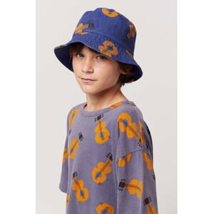 Dětská bavlněná čepice Bobo Choses tmavomodrá barva