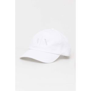 Bavlněná baseballová čepice Armani Exchange bílá barva, 944206 4R108