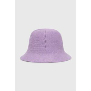 Dětský klobouk United Colors of Benetton fialová barva
