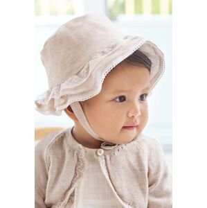 Dětský klobouk Mayoral Newborn béžová barva