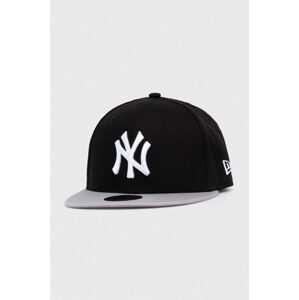 Dětská bavlněná kšiltovka New Era NEW YORK YANKEES černá barva, s aplikací