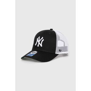 Dětská baseballová čepice 47 brand MLB New York Yankees Branson černá barva, s aplikací, BBRANS17CTP