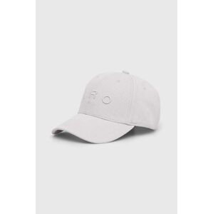 Bavlněná baseballová čepice IRO šedá barva, s aplikací