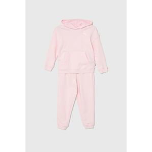 Dětská tepláková souprava Puma Loungewear Suit TR G růžová barva