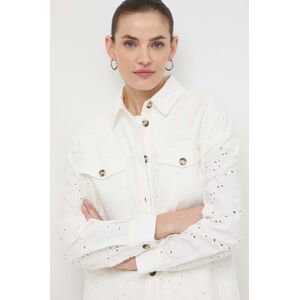 Košile Twinset dámská, bílá barva, regular, s klasickým límcem