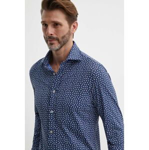 Košile Paul&Shark pánská, tmavomodrá barva, regular, s klasickým límcem, 24413201CF