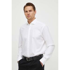 Košile BOSS pánská, bílá barva, regular, 50512656