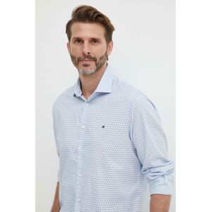 Bavlněná košile Tommy Hilfiger slim, s klasickým límcem, MW0MW34649