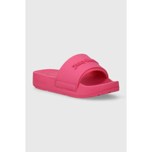 Pantofle Juicy Couture BREANNA dámské, růžová barva, na platformě, JCFYL128006