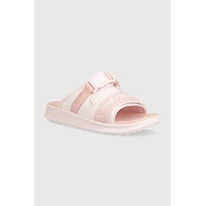 Pantofle New Balance SWA330N3 dámské, růžová barva, SWA330N3