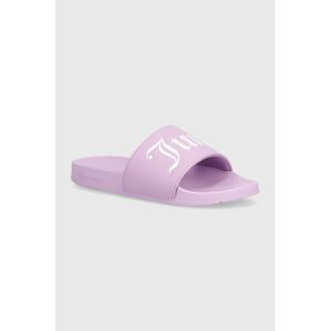 Pantofle Juicy Couture PATTI SLIDER dámské, fialová barva, JCFYL222001