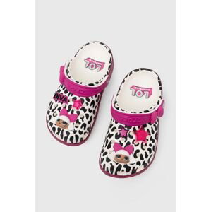 Dětské pantofle Crocs LOL SURPRISE DIVA CLASSIC CLOG růžová barva