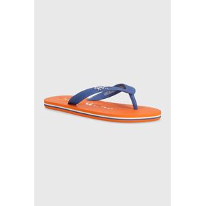 Dětské žabky Pepe Jeans BAY BEACH BASIC B oranžová barva