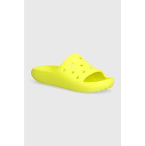 Pantofle Crocs CLASSIC SLIDE V zelená barva