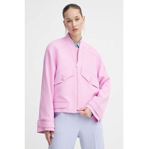 Bunda Blugirl Blumarine dámská, růžová barva, přechodná, RA4124.T3191