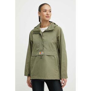 Bunda Fjallraven Vardag Anorak dámská, zelená barva, přechodná, F87009