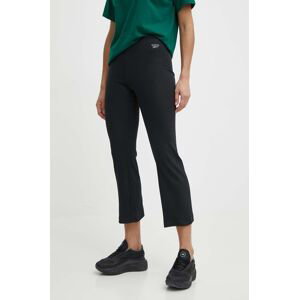 Kalhoty Reebok Classic Wardrobe Essentials dámské, černá barva, jednoduché, high waist, 100075526
