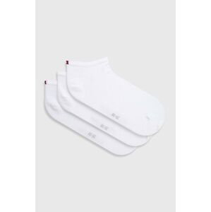 Ponožky Tommy Hilfiger 3-pack dámské, bílá barva, 701227854