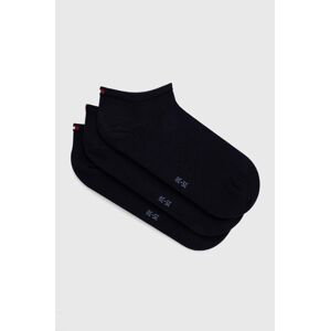 Ponožky Tommy Hilfiger 3-pack dámské, tmavomodrá barva, 701227854