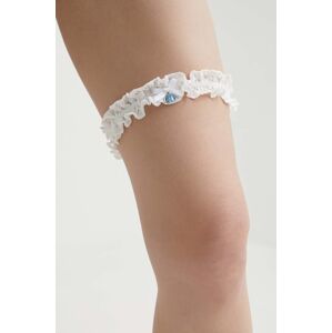 Podvazek Rotate Lace Bow Garter bílá barva, 112185857