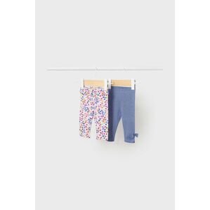 Kojenecké legíny Mayoral Newborn 2-pack fialová barva, vzorované