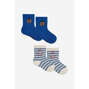 Dětské ponožky Bobo Choses 2-pack tmavomodrá barva