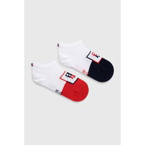 Dětské ponožky Tommy Hilfiger 2-pack červená barva