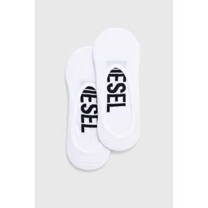 Ponožky Diesel SKM-HIDEPAT 2-pack pánské, bílá barva, 00S0MG.0LDAZ