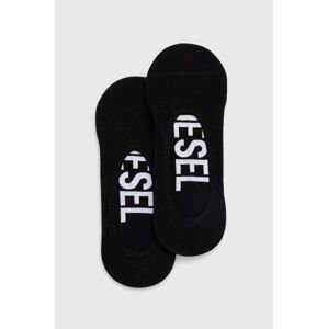 Ponožky Diesel SKM-HIDEPAT 2-pack pánské, černá barva, 00S0MG.0LDAZ
