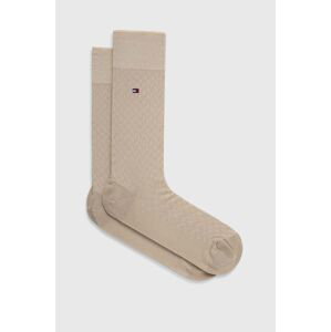 Ponožky Tommy Hilfiger pánské, zelená barva, 701227289