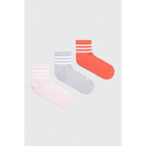 Ponožky adidas 3-pack šedá barva, IP2636