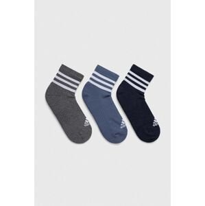 Ponožky adidas 3-pack šedá barva, IP2637