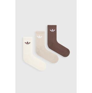 Ponožky adidas Originals 6-pack béžová barva, IT7570