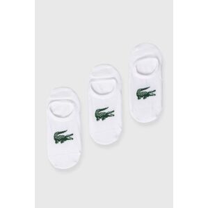 Ponožky Lacoste 3-pack bílá barva