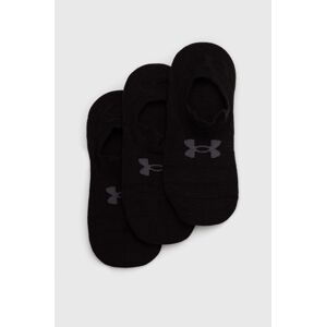 Ponožky Under Armour 3-pack černá barva