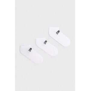 Ponožky Converse 3-pack bílá barva, E1268W