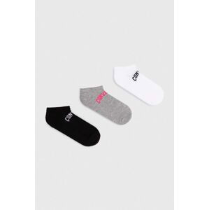 Ponožky Converse 3-pack černá barva, E1268A