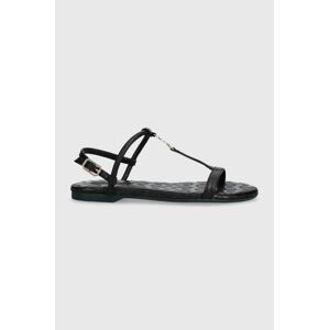 Kožené sandály Patrizia Pepe dámské, černá barva, 8X0025 L048 K103