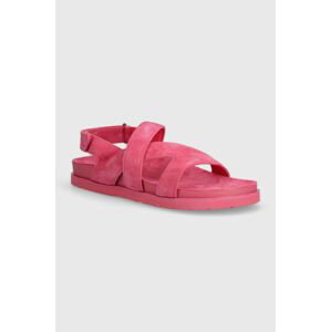 Semišové sandály Gant Mardale dámské, růžová barva, 28503594.G597