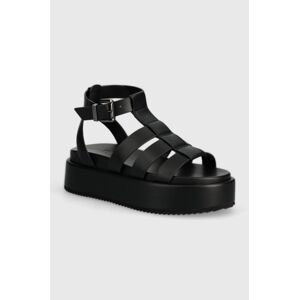 Sandály Buffalo Noa Greek Sandal dámské, černá barva, na platformě, 1602209.BLK