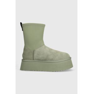 Sněhule UGG Classic Dipper zelená barva, 1144031