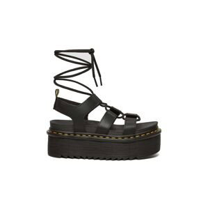 Kožené sandály Dr. Martens Nartilla XL dámské, černá barva, na platformě, DM31538001